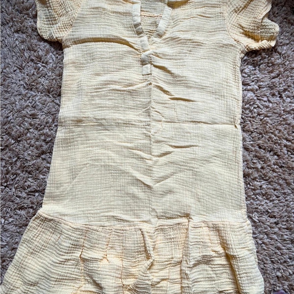 Papaya Soft Yellow Textured Top